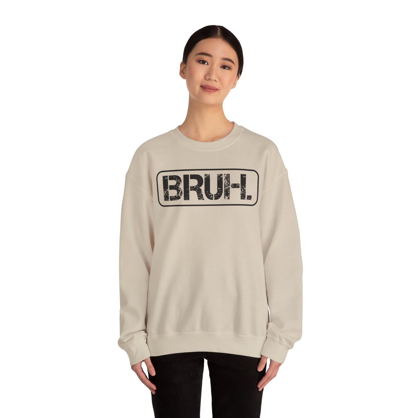 Bruh. Unisex Heavy Blend™ Crewneck Sweatshirt - Riff Raff Wear