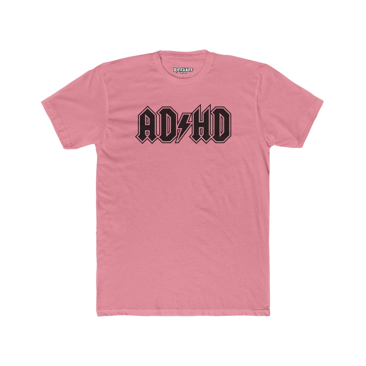 ADHD Unisex Cotton Crew Tee - Cool Graphic Tee for Casual Wear - Logo Pardoy Series - Riff Raff Wear