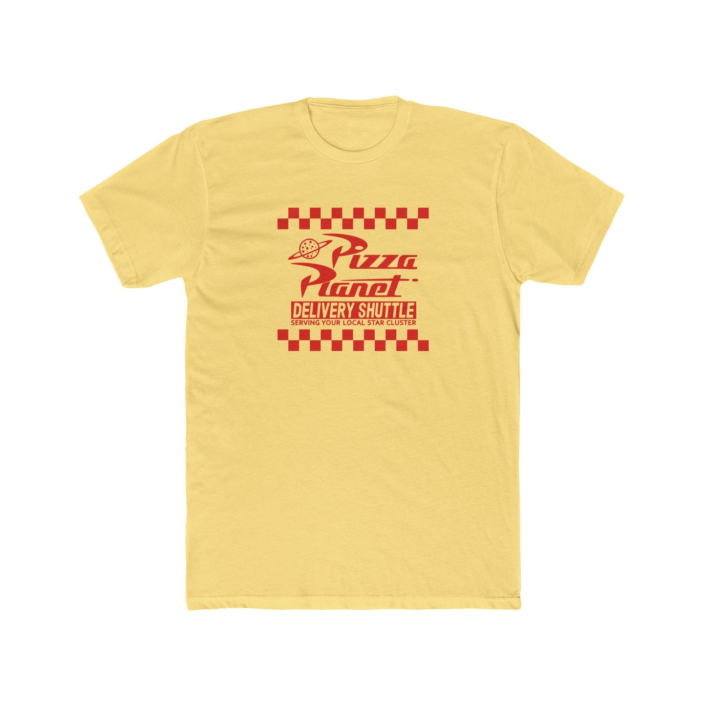 Pizza Planet Delivery Crew Tee - Unisex Cotton T-Shirt for Pizza Lovers - Riff Raff Wear