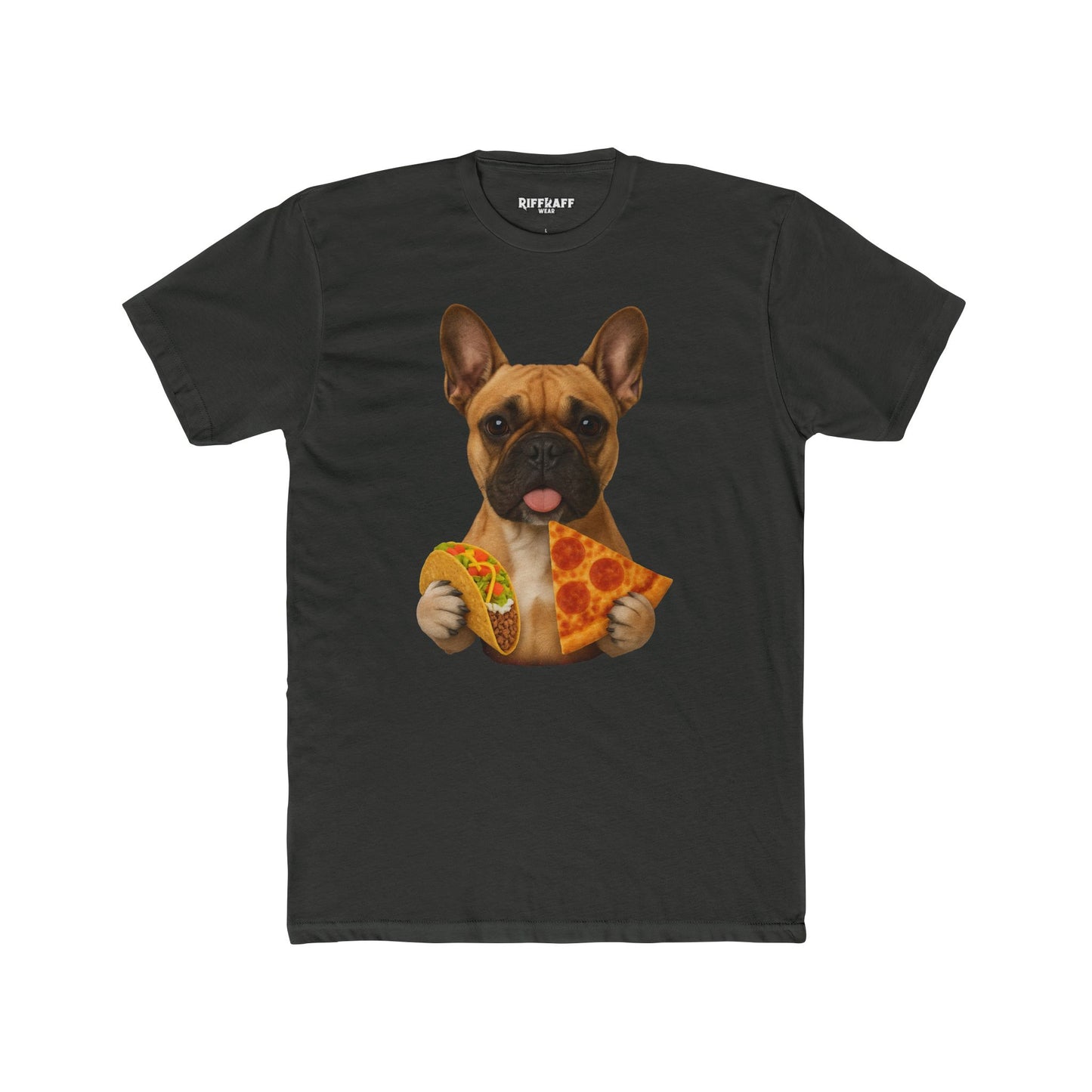 French Bulldog Foodie Unisex Cotton Crew Tee - Riff Raff Wear