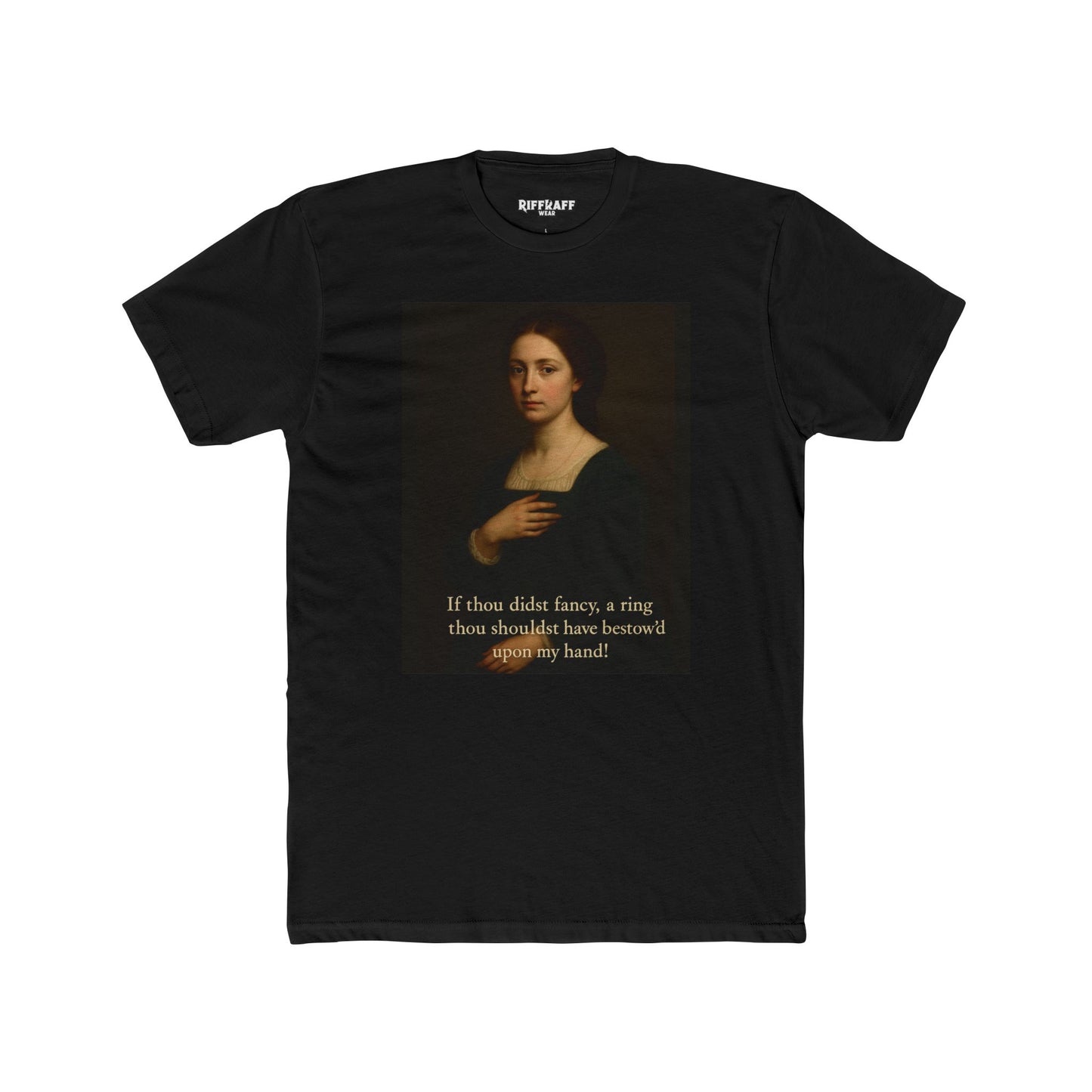 Artistic Unisex Cotton Crew Tee with Quote - Casualwear, Gift for Art Lovers - Riff Raff Wear