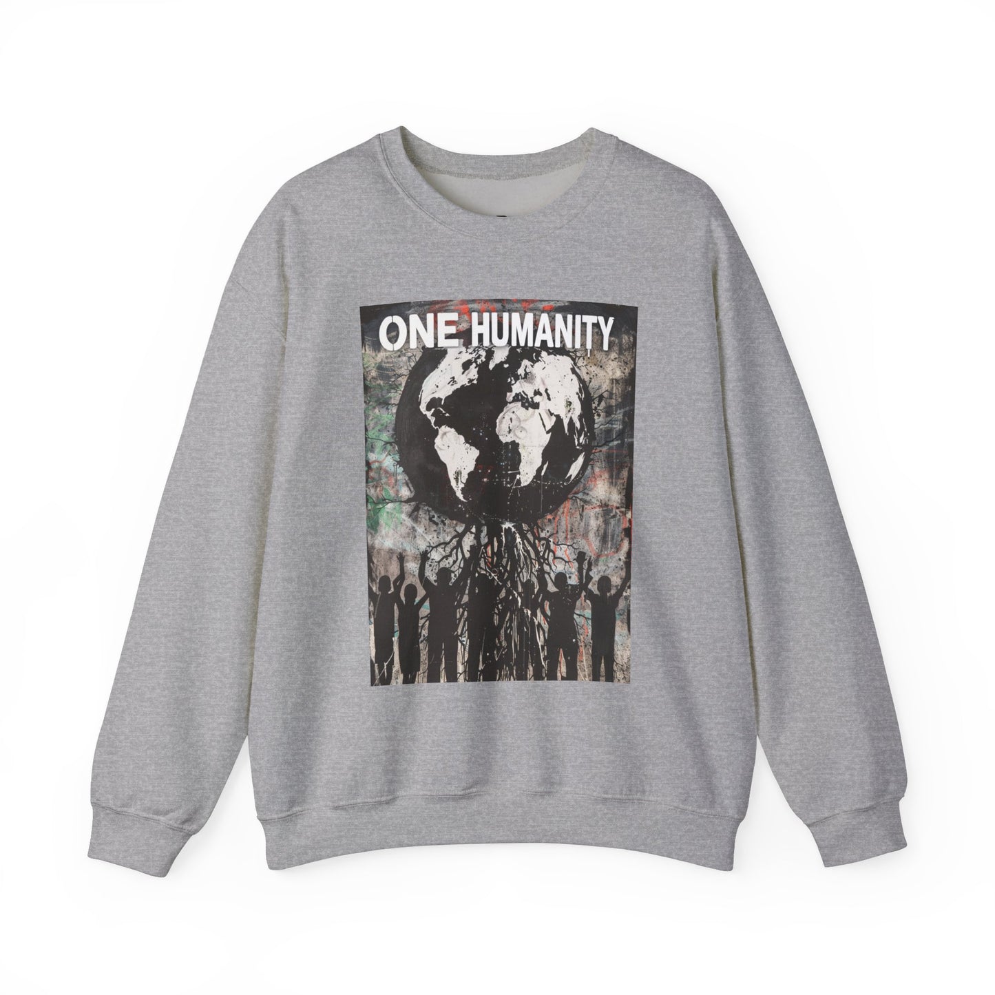 One Humanity Unisex Crewneck Sweatshirt - Comfortable & Stylish - Riff Raff Wear