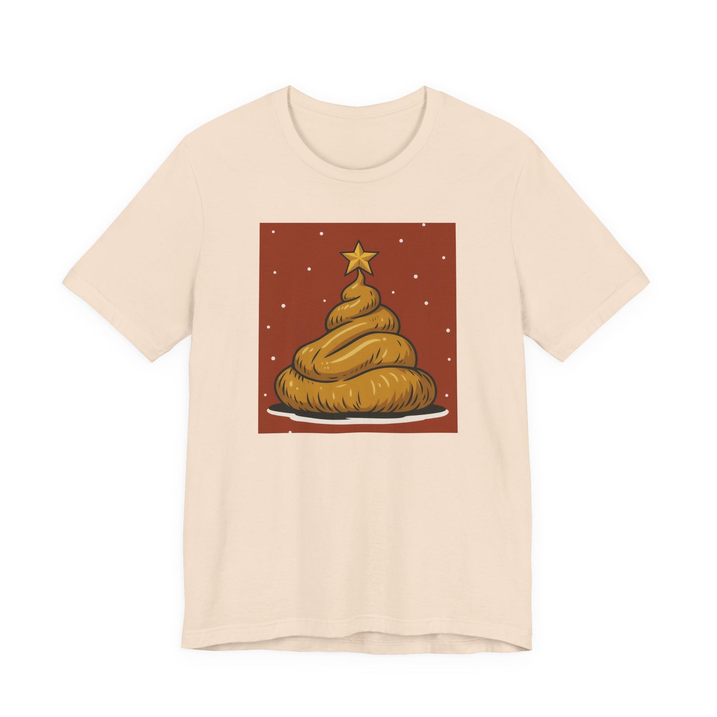 Funny Christmas Poop Tee, Unisex Short Sleeve T-Shirt, Holiday Humor Shirt, Christmas Gift, Graphic Tee, Quirky Xmas Apparel - Riff Raff Wear