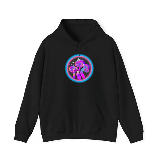 Graphic Hooded Sweatshirt - Mushrooms - Riff Raff Wear