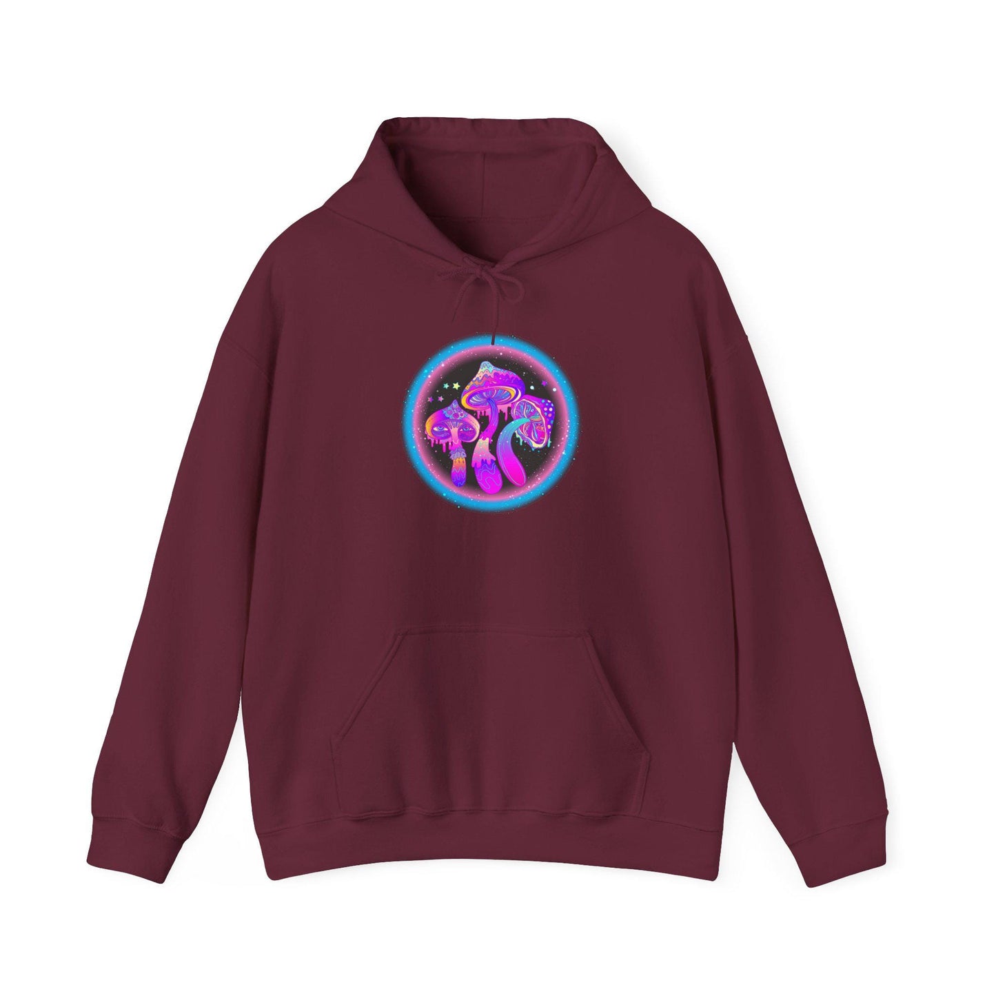 Graphic Hooded Sweatshirt - Mushrooms - Riff Raff Wear