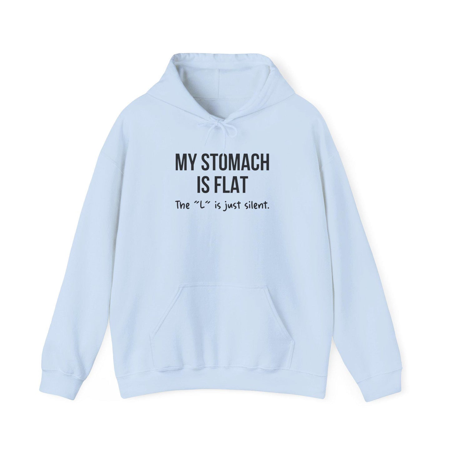 Dad Funny Stomach Is Flat Unisex Heavy Blend Hooded Sweatshirt - Riff Raff Wear