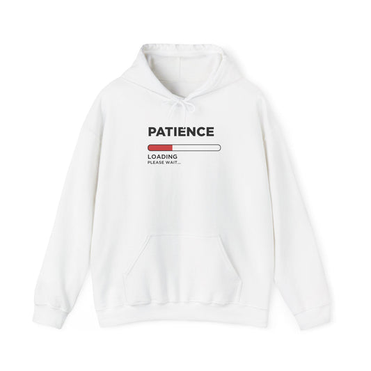 Dad Funny hooded sweatshirt Patience Loading Please Wait - Riff Raff Wear