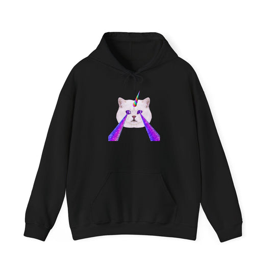 Graphic Hooded Sweatshirt Laser Cat Riff Raff Wear