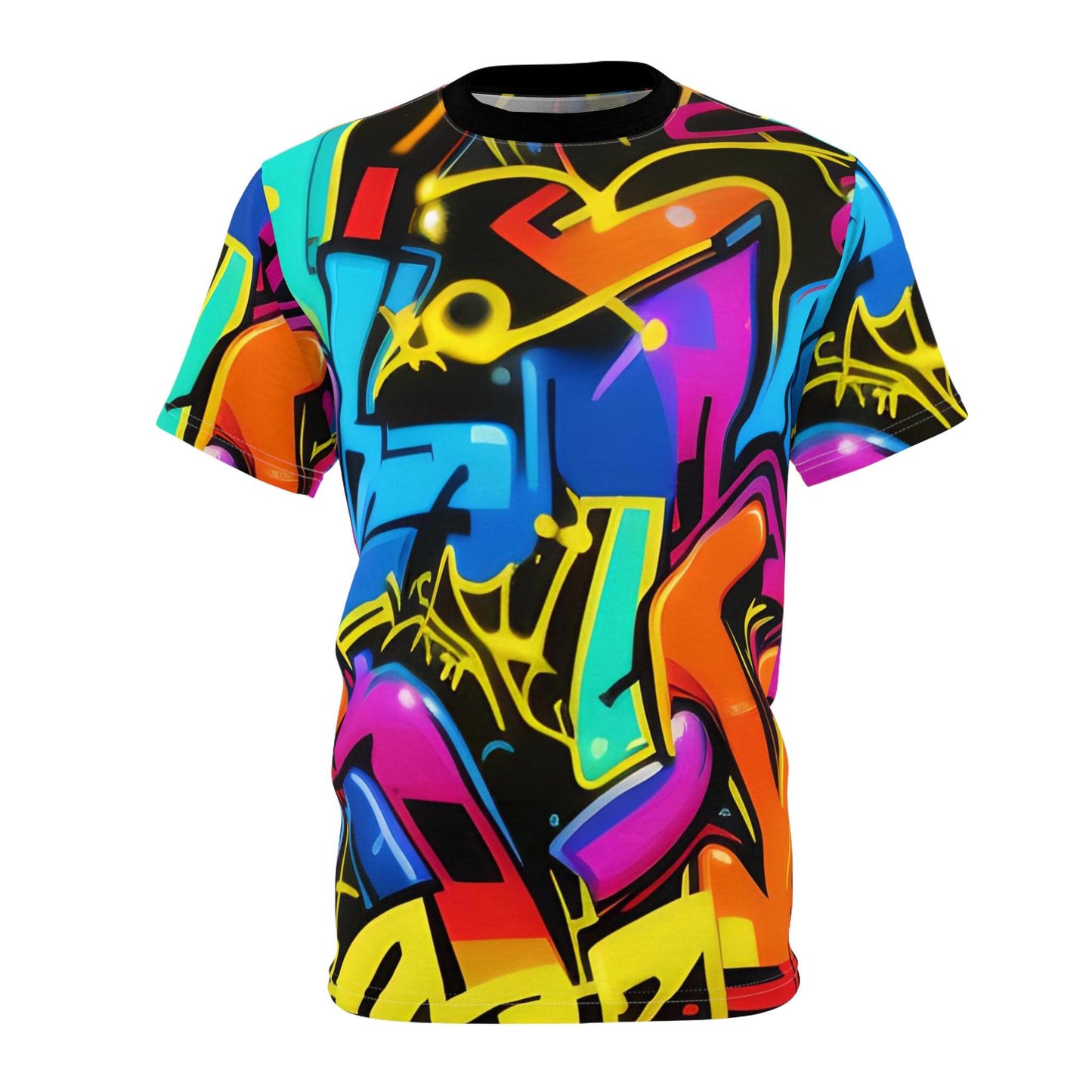 Graffiti Unisex Cut & Sew Tee (AOP) - Riff Raff Wear