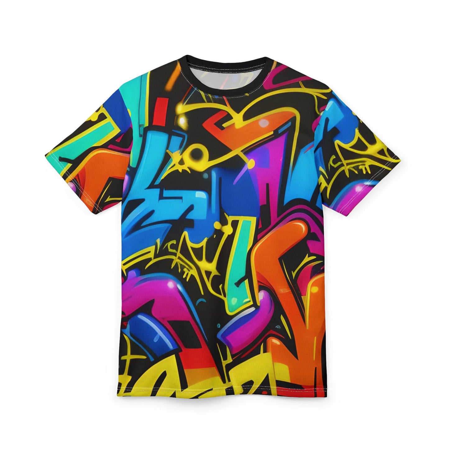 Graffiti Unisex Cut & Sew Tee (AOP) - Riff Raff Wear
