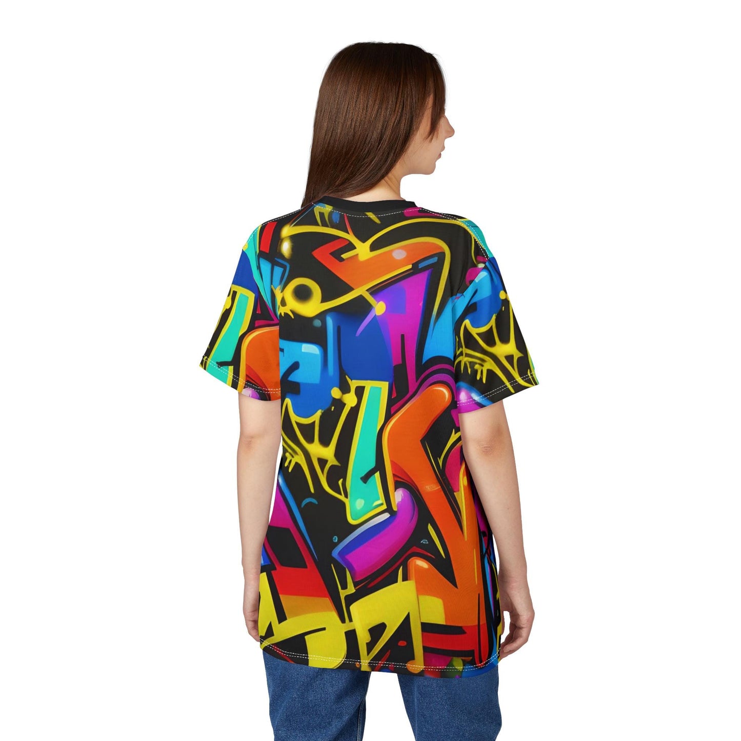 Graffiti Unisex Cut & Sew Tee (AOP) - Riff Raff Wear
