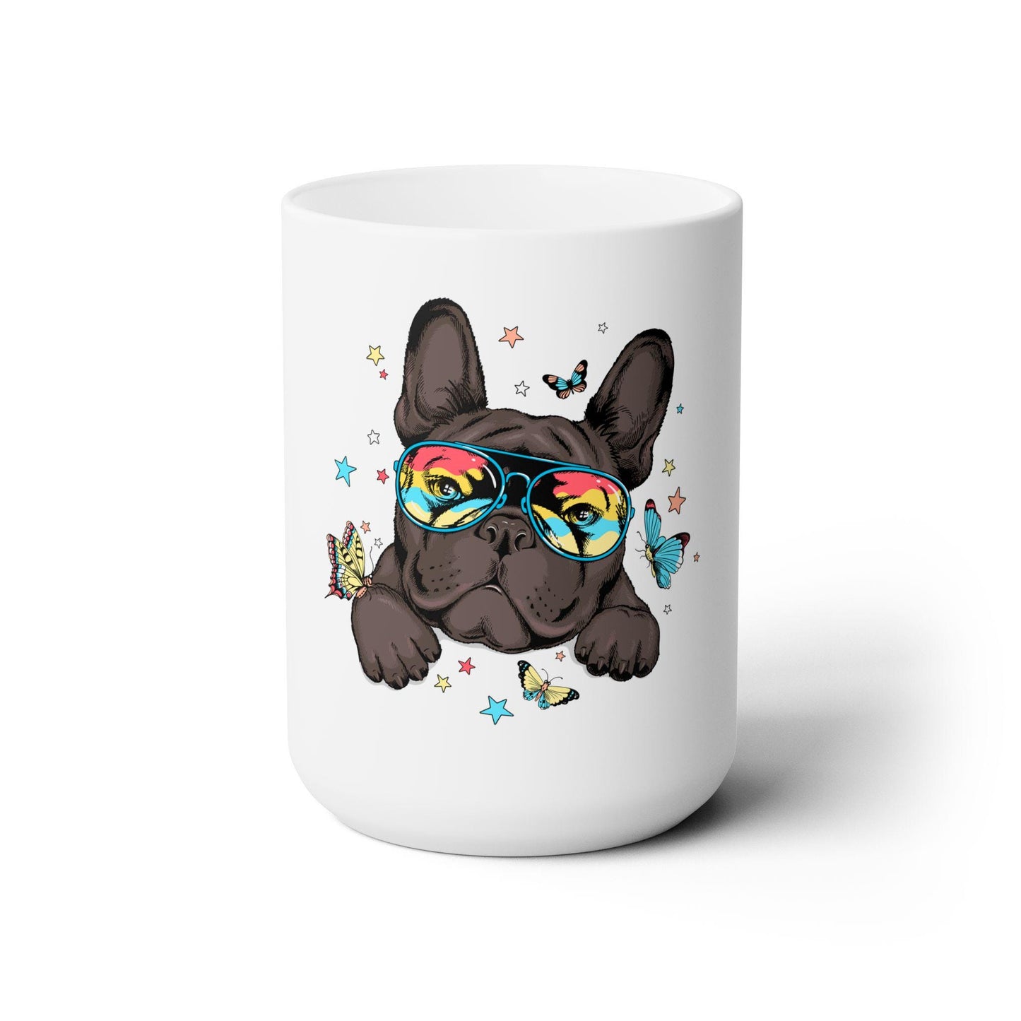 PetNique Cool Frenchie Ceramic Mug 15oz - Riff Raff Wear