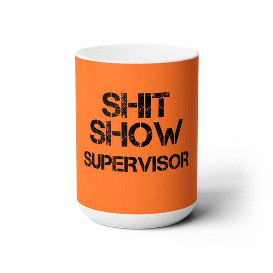 Dad Funny Shit Show Ceramic Mug 15oz - Riff Raff Wear
