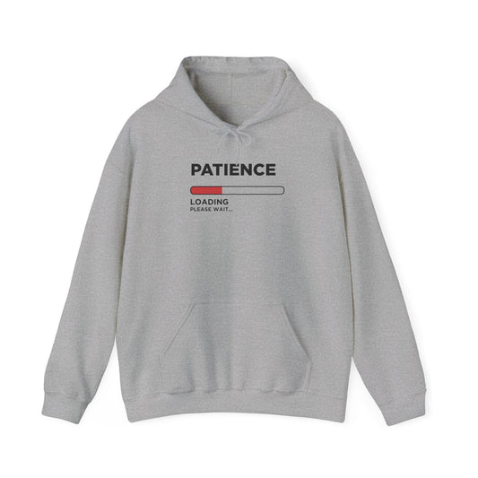 Dad Funny hooded sweatshirt Patience Loading Please Wait - Riff Raff Wear