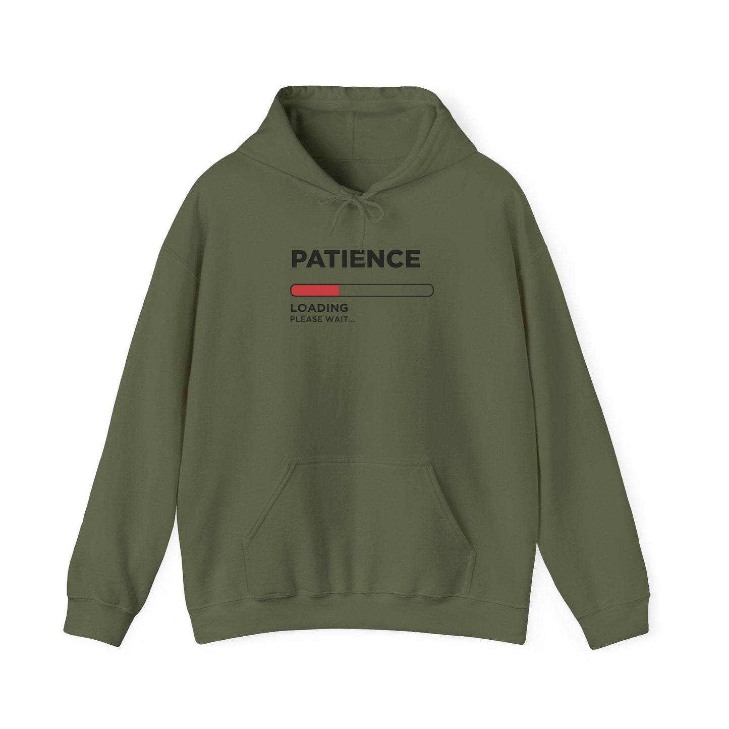 Dad Funny hooded sweatshirt Patience Loading Please Wait - Riff Raff Wear