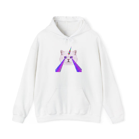 Graphic Hooded Sweatshirt Laser Cat Riff Raff Wear