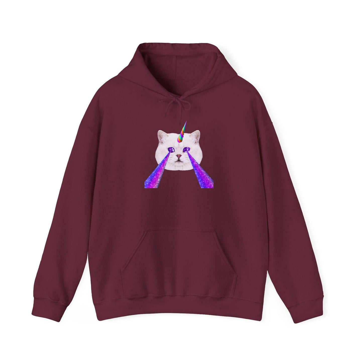 Graphic Hooded Sweatshirt Laser Cat Riff Raff Wear
