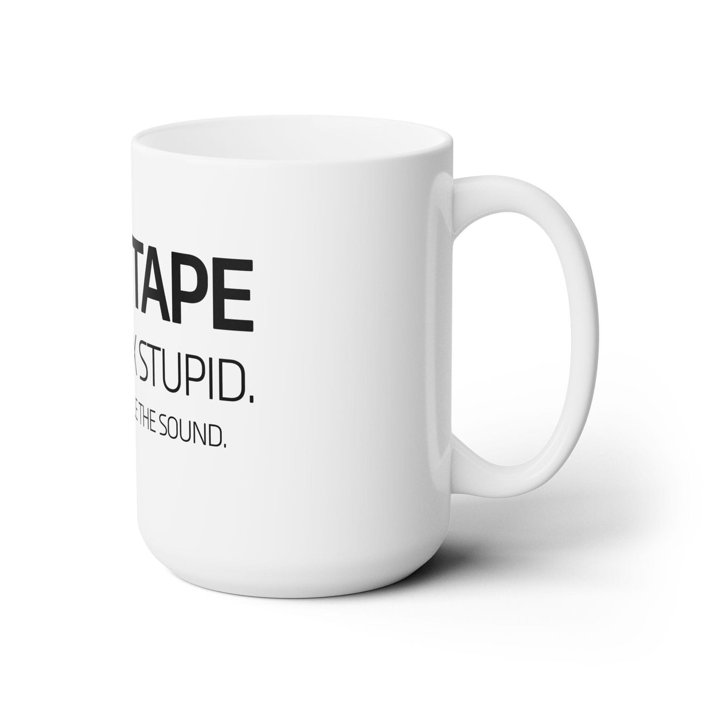 Dad Funny Duct Tape Ceramic Mug 15oz - Riff Raff Wear