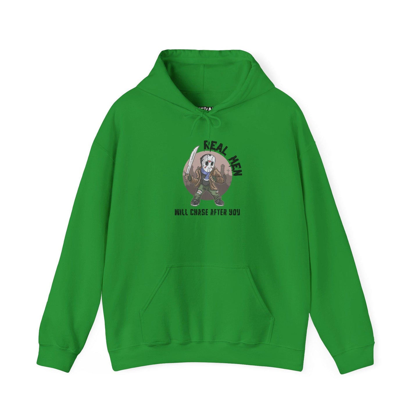 Riff Raff Wear Graphic Real Men Will Chase after you Unisex Heavy Blend Hooded Sweatshirt