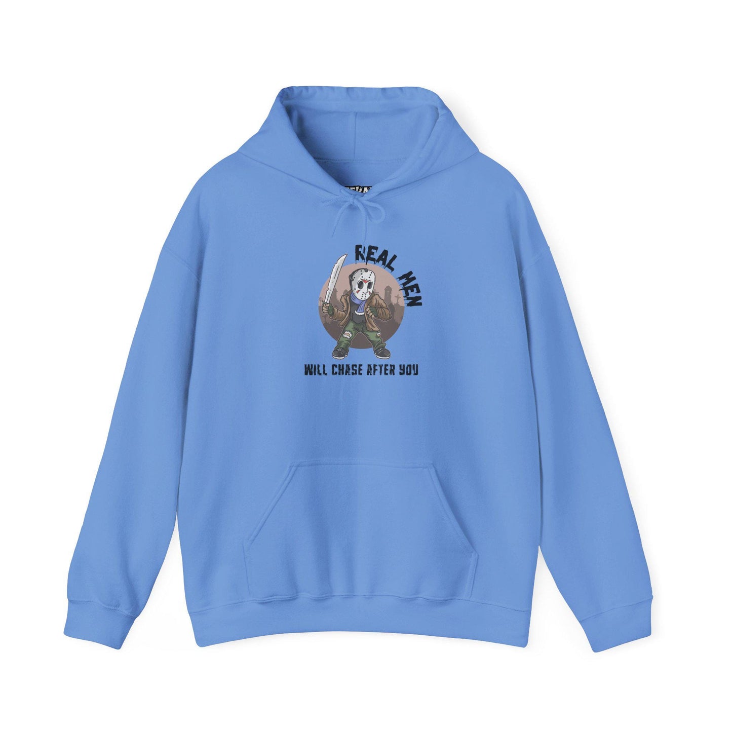 Riff Raff Wear Graphic Real Men Will Chase after you Unisex Heavy Blend Hooded Sweatshirt