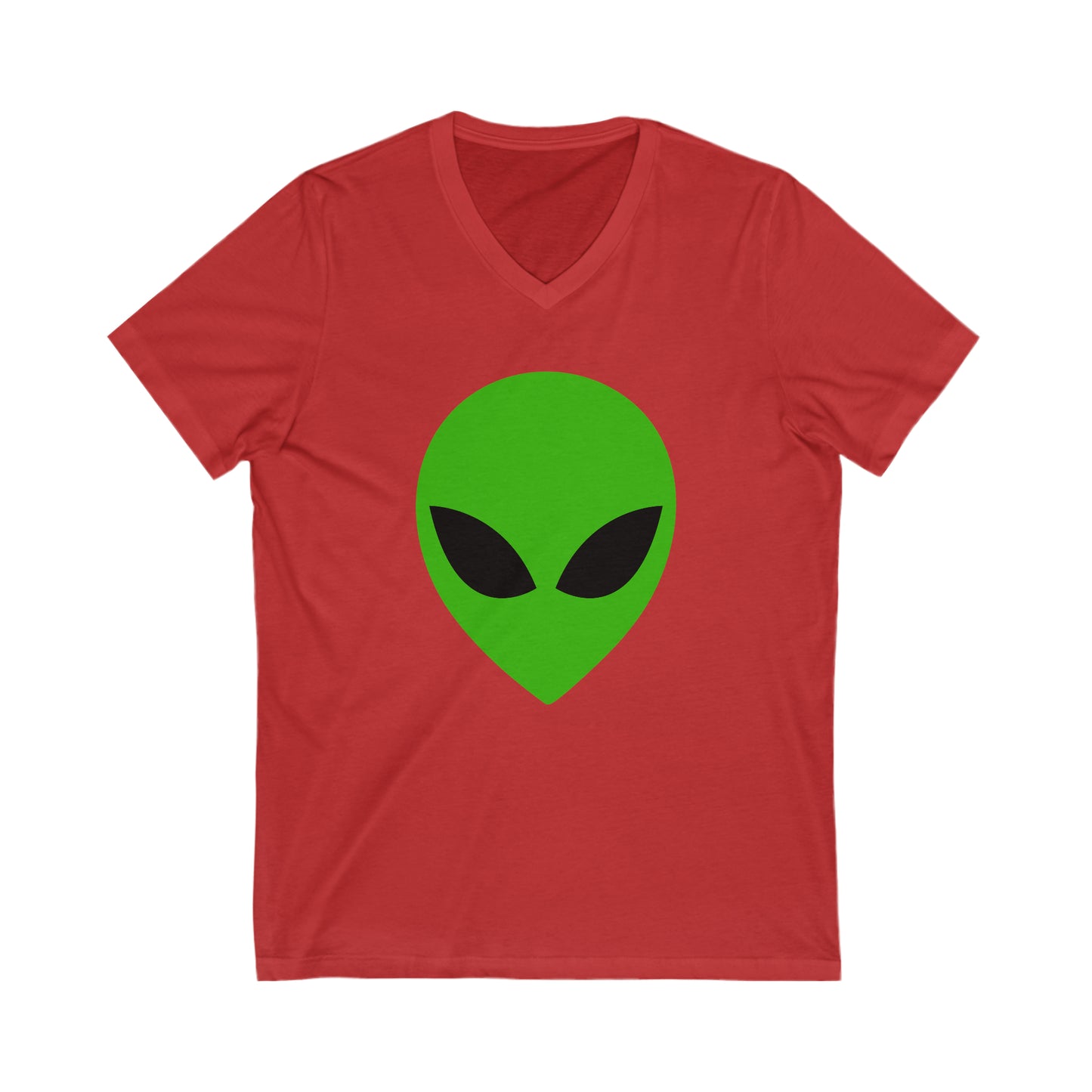 Riff Raff Wear Alien Head Unisex Jersey Short Sleeve V-Neck Tee