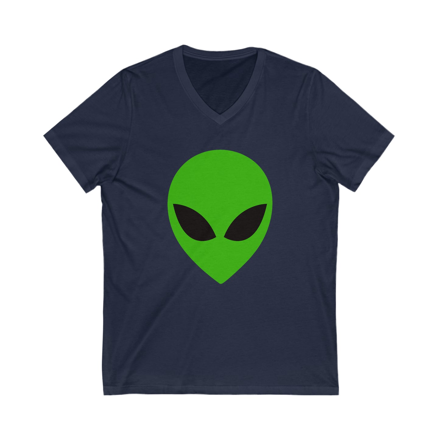 Riff Raff Wear Alien Head Unisex Jersey Short Sleeve V-Neck Tee