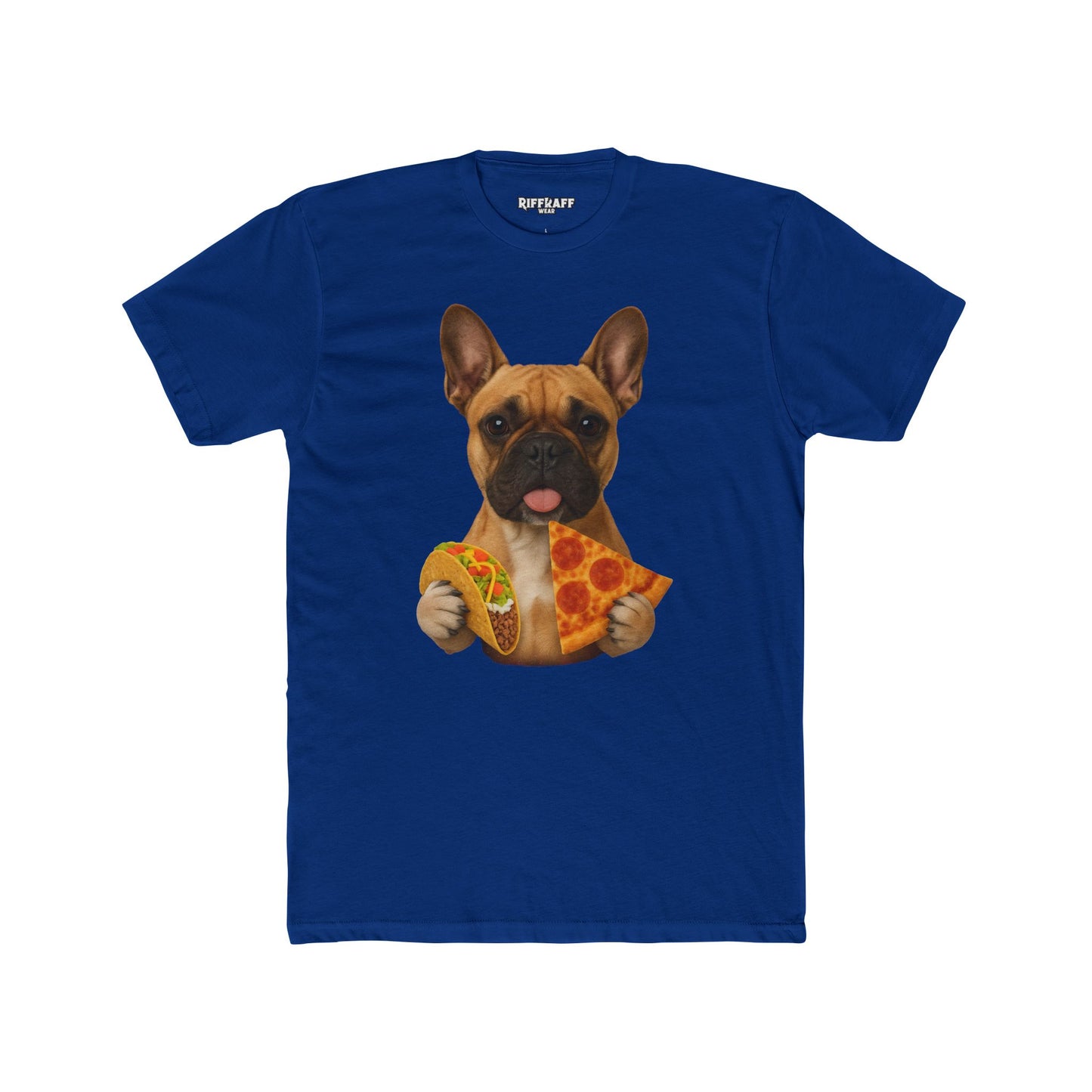 French Bulldog Foodie Unisex Cotton Crew Tee - Riff Raff Wear