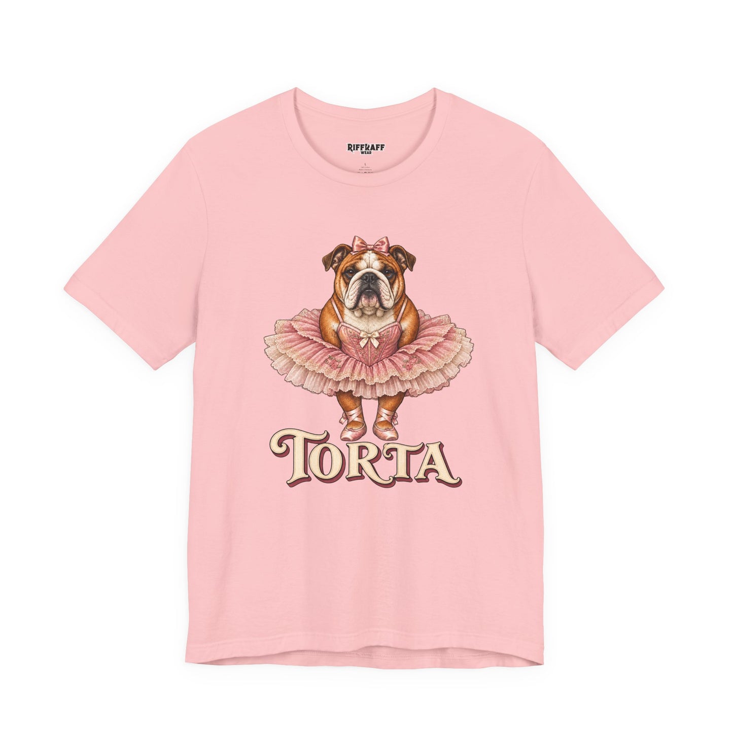 Bulldog Ballerina T-Shirt 'Torta' Cute Dog Graphic Tee
