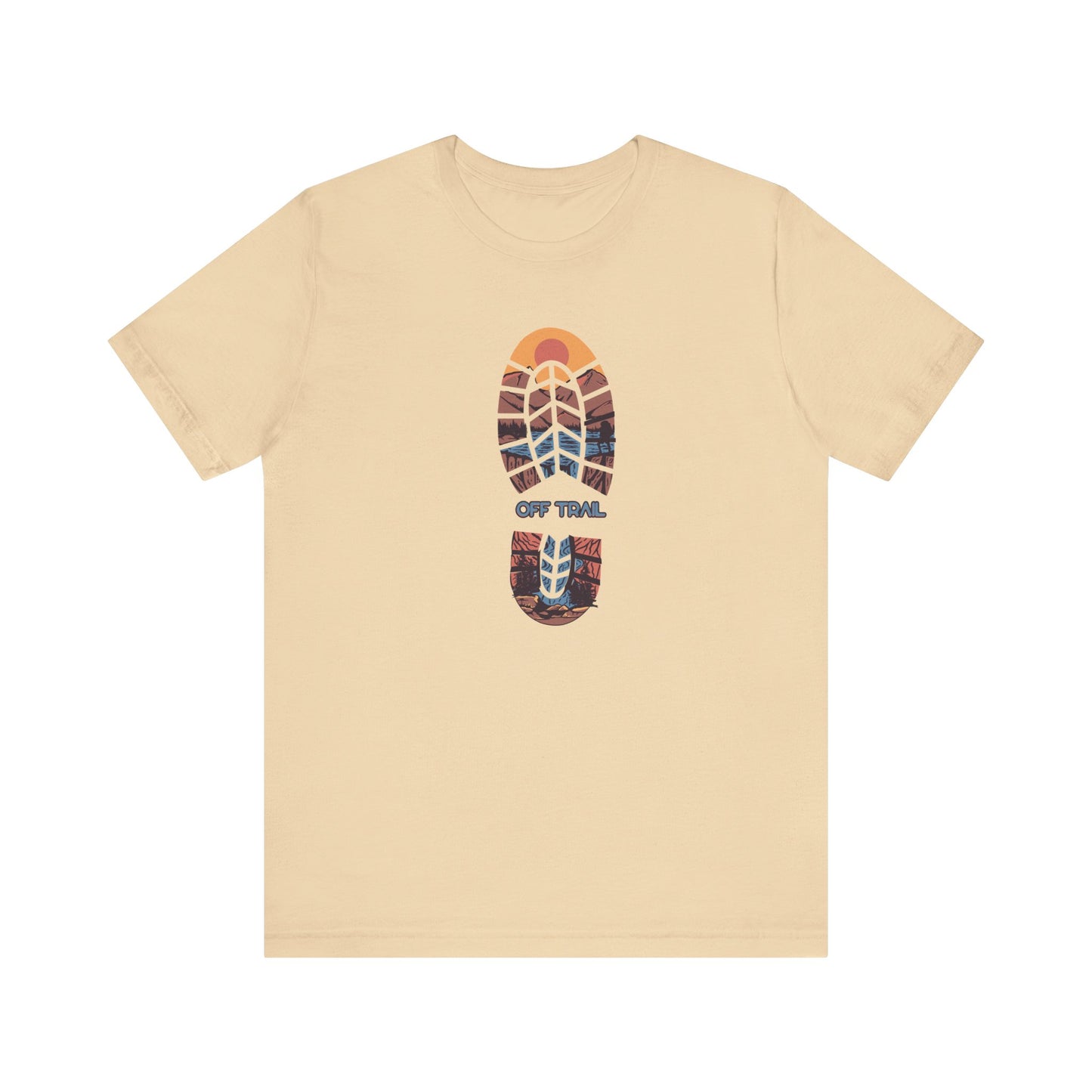 Off Trail Boot Print Unisex Jersey Short Sleeve Tee