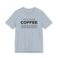 Dad Funny Coffee Unisex Jersey Short Sleeve Tee