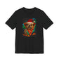Festive Dog Pizza Tee - Unisex Short Sleeve T-Shirt, Funny Holiday Shirt, Pet Lover Gift, Christmas Apparel, Cute Animal Tee - Riff Raff Wear