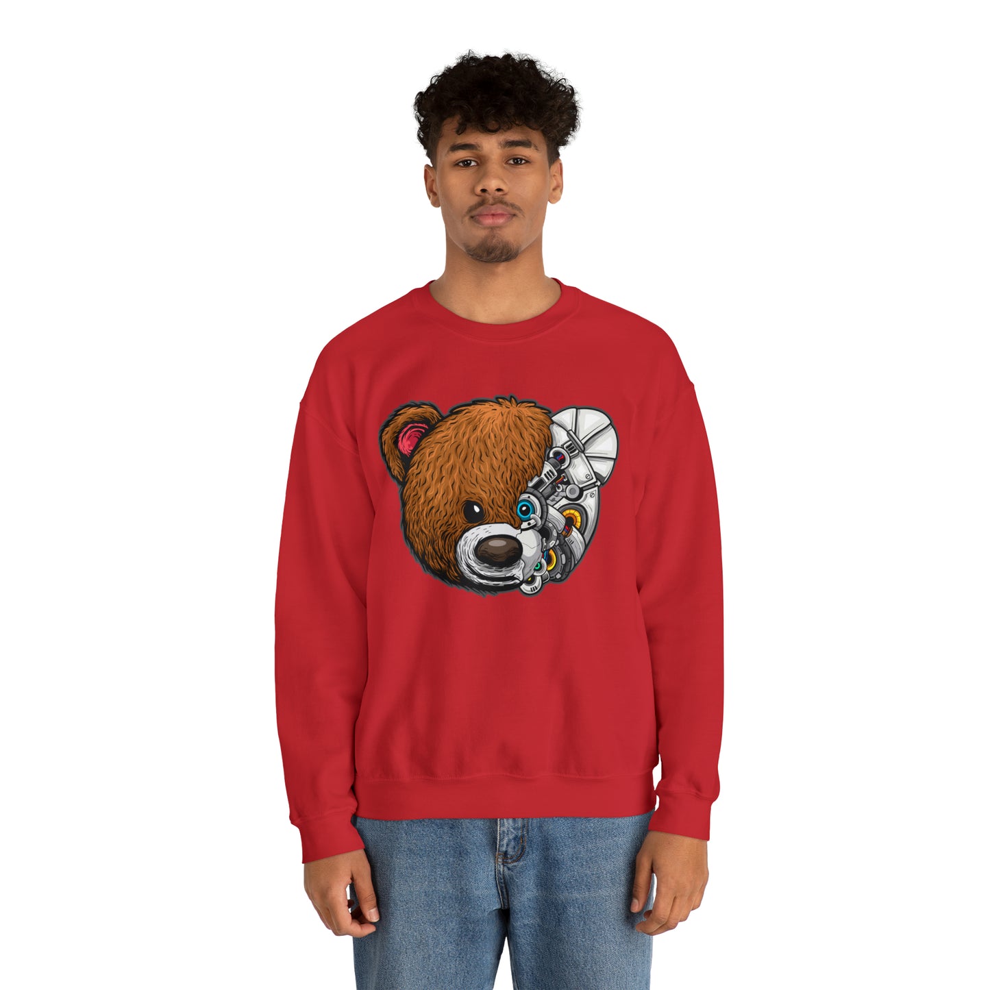 Riff Raff Wear Cyborg Bear Unisex Heavy Blend™ Crewneck Sweatshirt