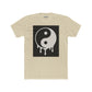 Unisex Cotton Crew Tee with Dripping Yin Yang Design | Casual Wear, Unisex Tee - Riff Raff Wear