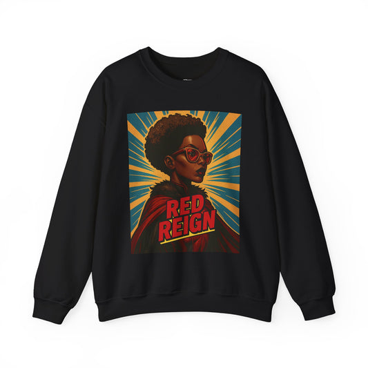 Red Reign Unisex Crewneck Sweatshirt - Stylish & Bold Graphic Design - Riff Raff Wear