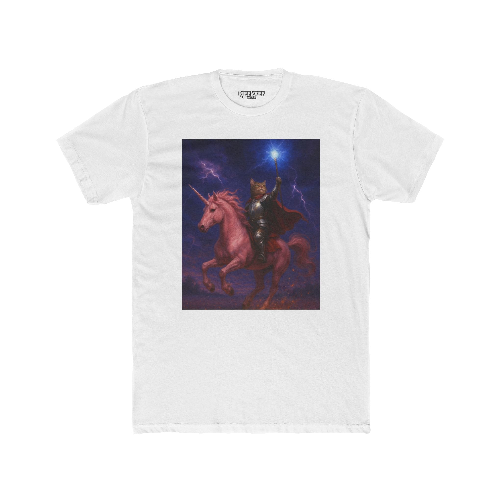 Epic Unicorn Warrior Unisex Cotton Crew Tee – Fantasy Tee for Animal Lovers - Riff Raff Wear