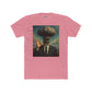 Surrealist Men's Cotton Crew Tee - Explosive Graphic Art - Riff Raff Wear