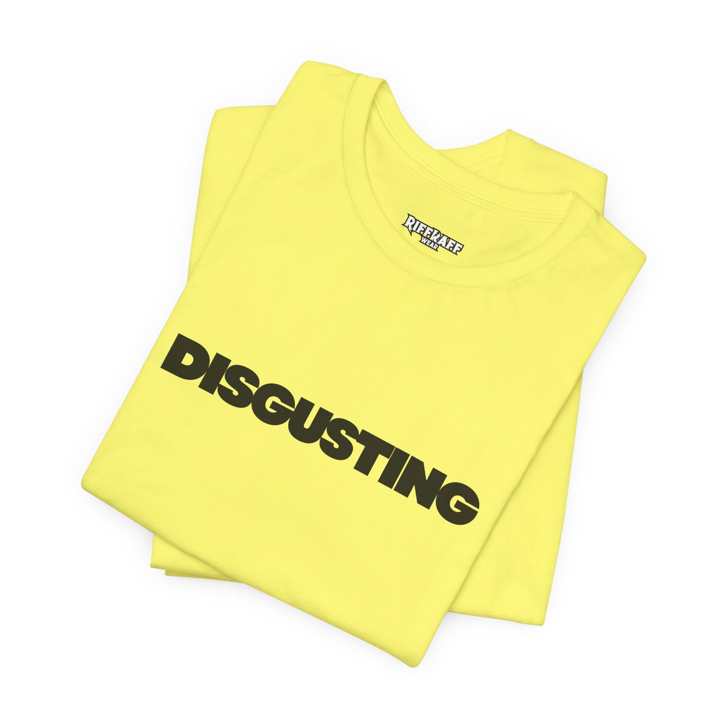 DISGUSTING Graphic Tee — Bold Text Statement T-Shirt