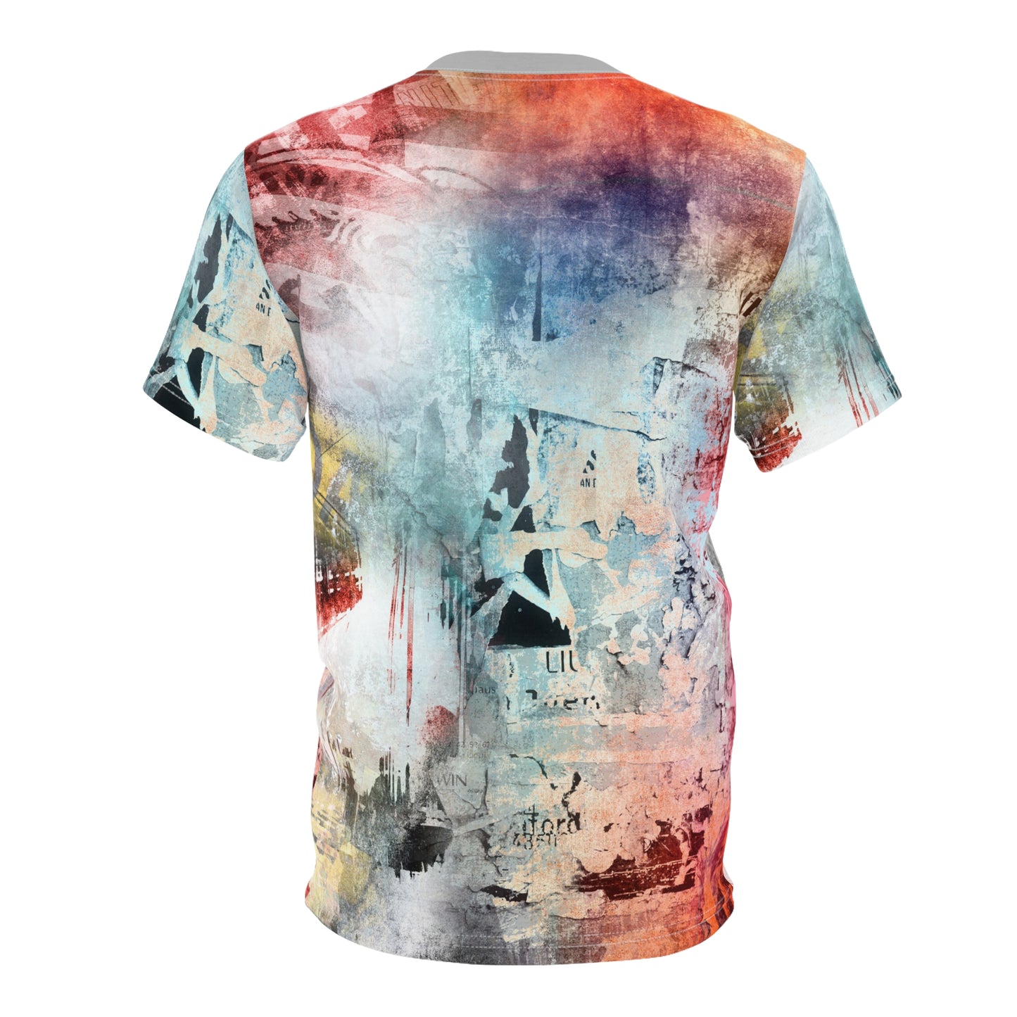 Colorful Abstract Unisex Cut & Sew Tee - Unique Artistic Design for Casual Wear - Riff Raff Wear