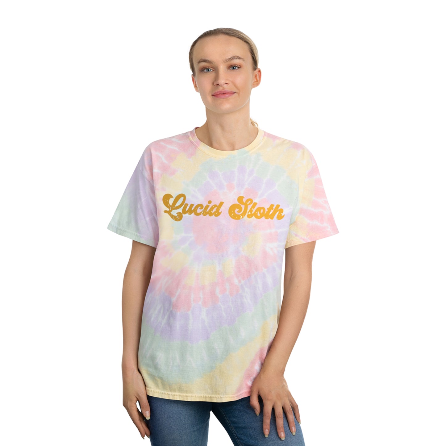 Lucid Sloth Tie-Dye Tee, Spiral