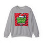 Grinch Mode Crewneck Sweatshirt, Christmas Attire, Holiday Sweatshirt, Festive Gift, Cozy Winter Wear, Funny Christmas Sweater - Riff Raff Wear