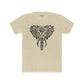 Trendy Elephant Design Unisex Cotton Crew Tee, Eco-Friendly Graphic Tee,  -Riff Raff Wear