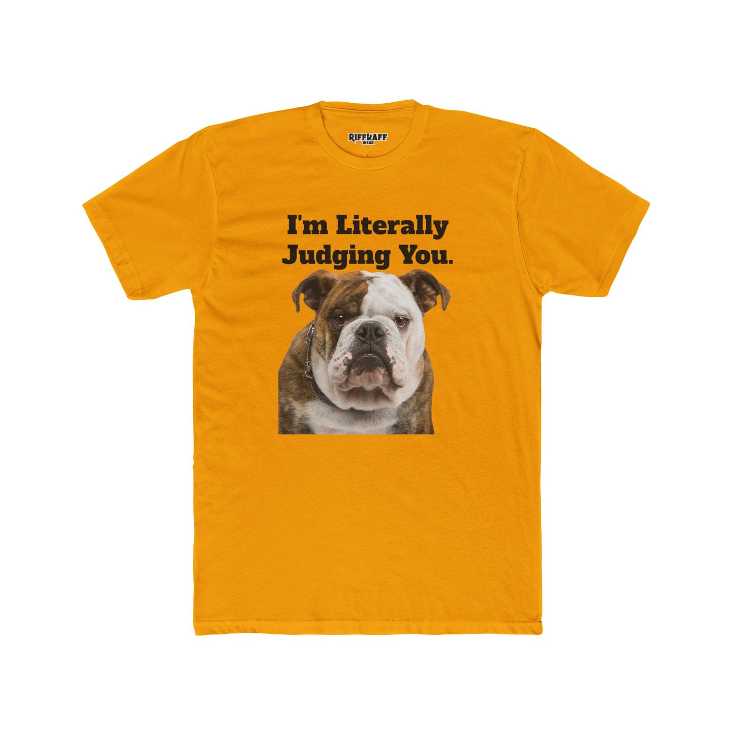 Funny Dog Judging You Unisex Cotton Crew Tee - Riff Raff Wear