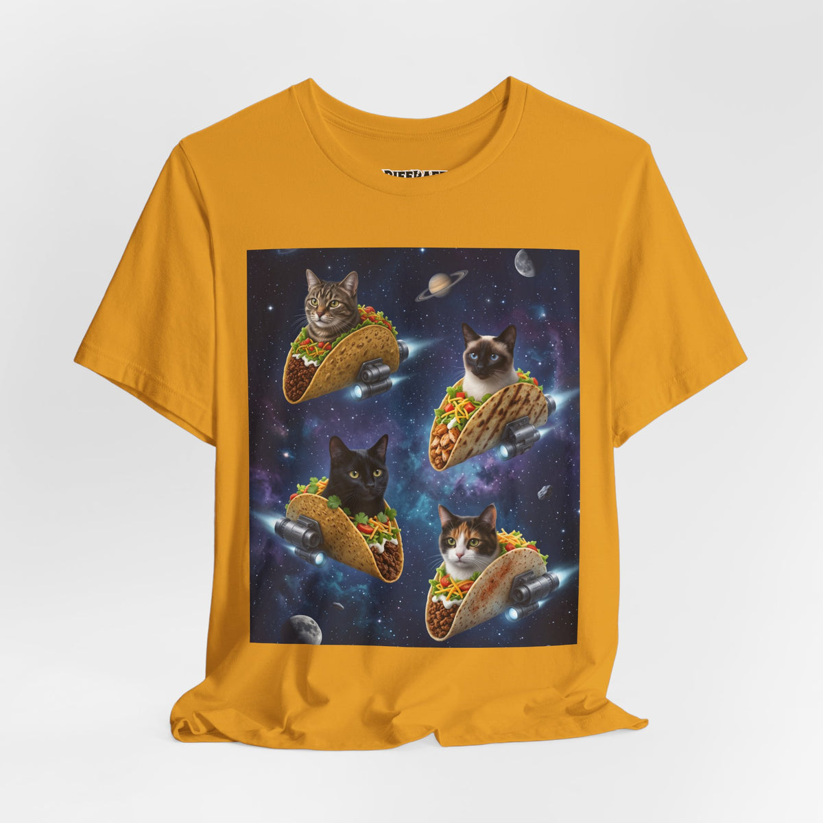 Cat Taco Space Tee  Funny Cosmic Cats in Tacos T-Shirt