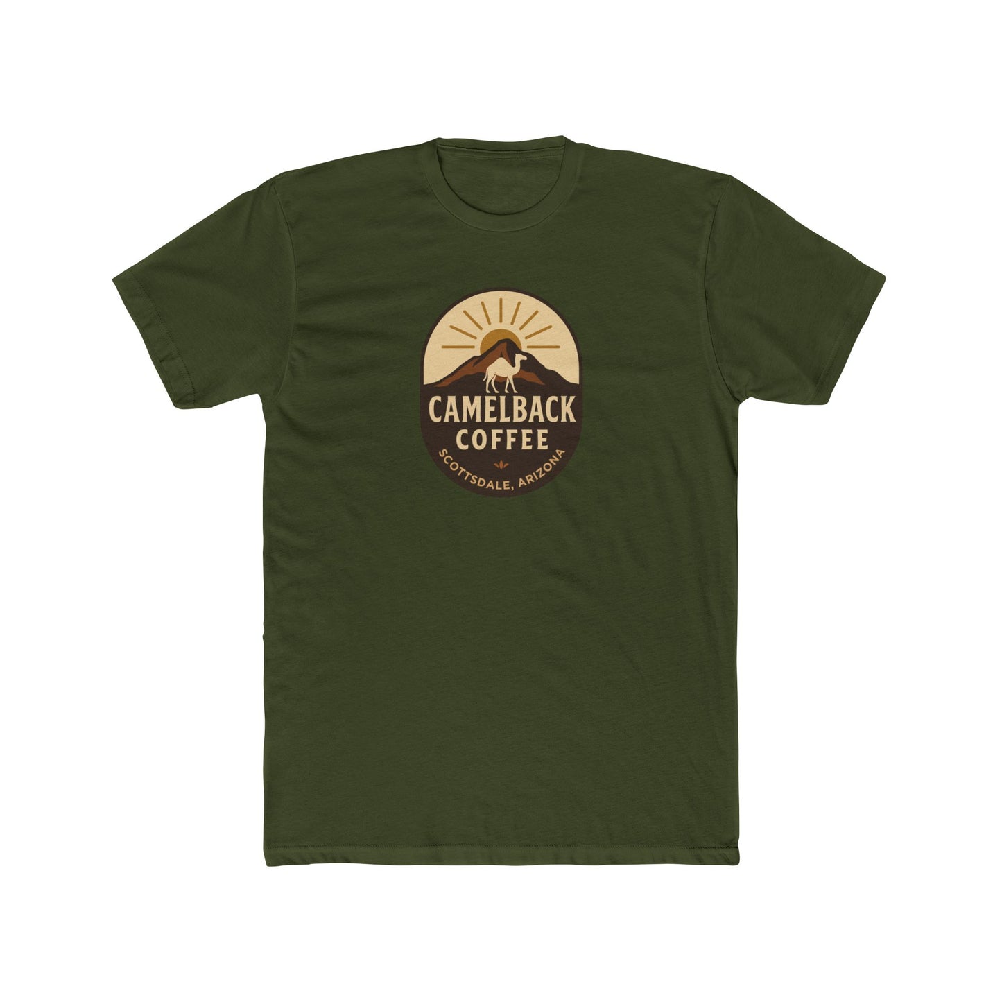 Coffee Lover Unisex Cotton Crew Tee, Casual Shirt, Vintage Coffee Camelback Coffee Old Town Scottsdale