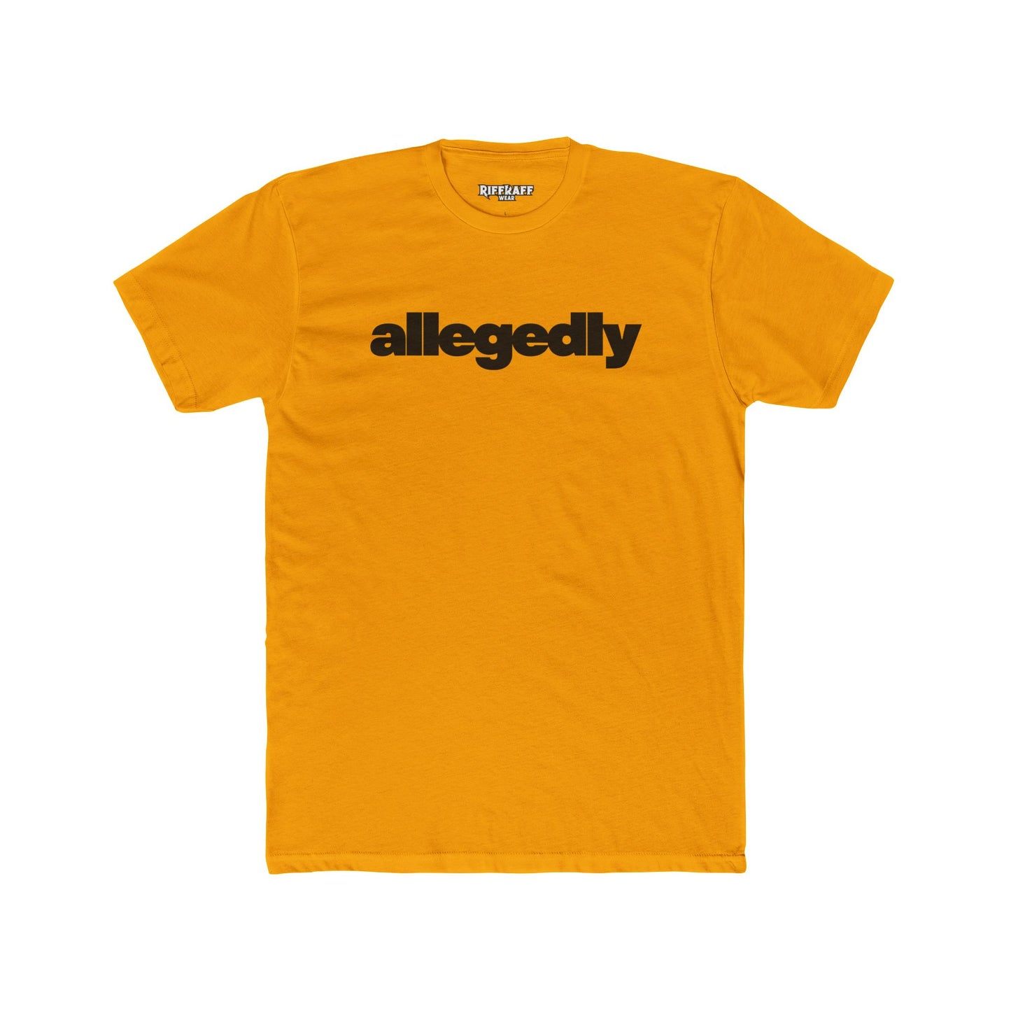 Casual Streetwear Tee - 'Allegedly' Unisex Cotton Crew - Riff Raff Wear