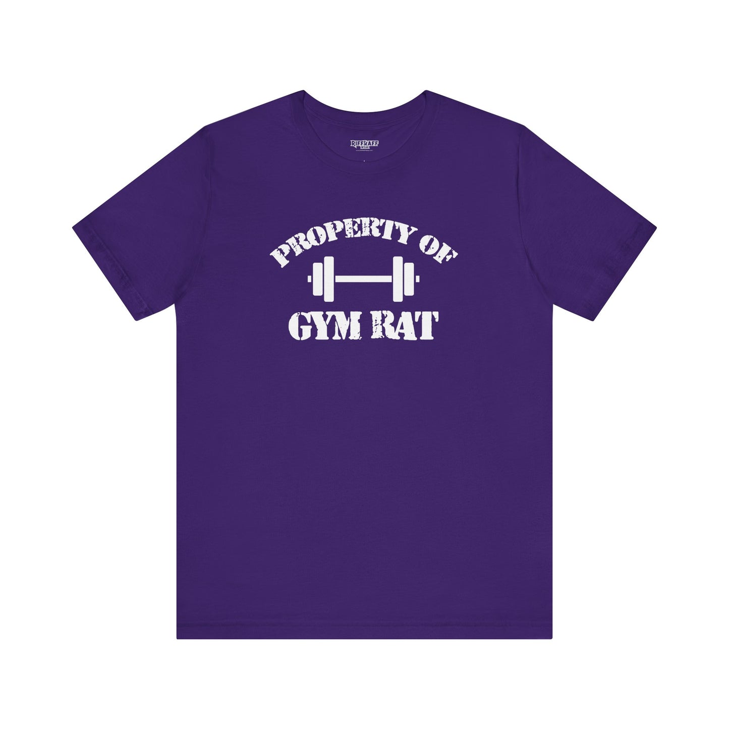 Riff Raff Wear Property of Gym Ratt Unisex Jersey Short Sleeve Tee