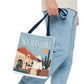 Scottsdale Arizona Vintage Travel Tote Bag — Old Town Desert Poster Design
