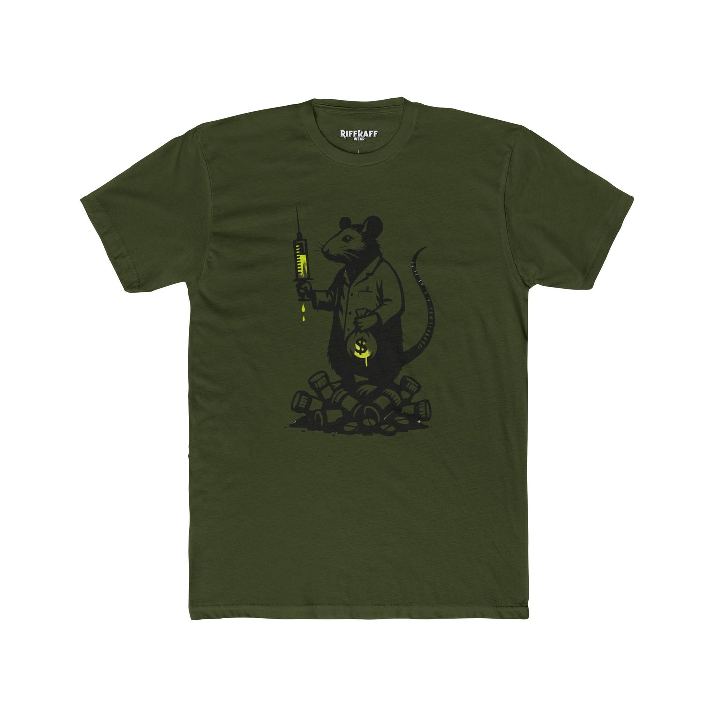 Rat Doctor Unisex Cotton Crew Tee - Statment T-Shirt - Riff Raff Wear