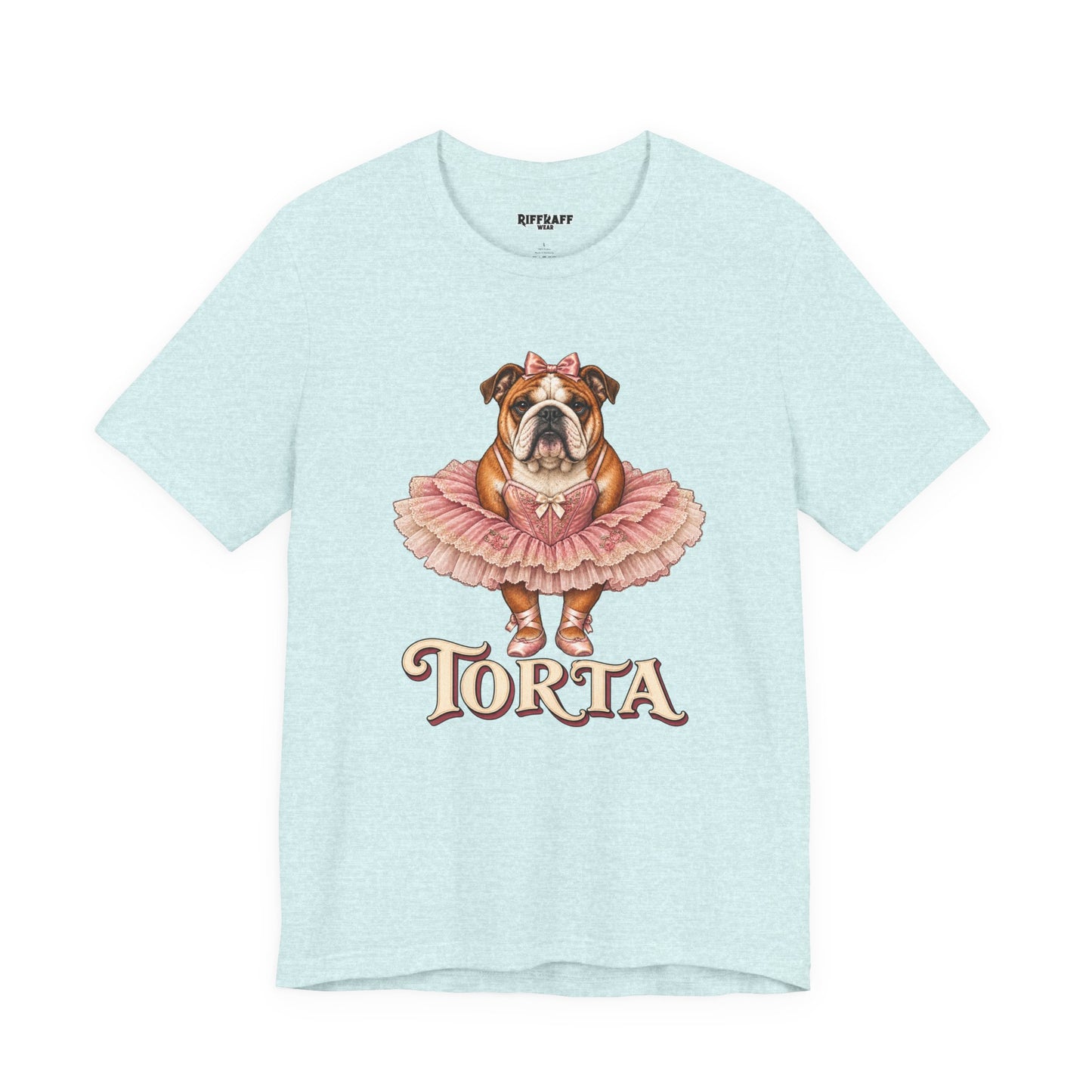 Bulldog Ballerina T-Shirt 'Torta' Cute Dog Graphic Tee