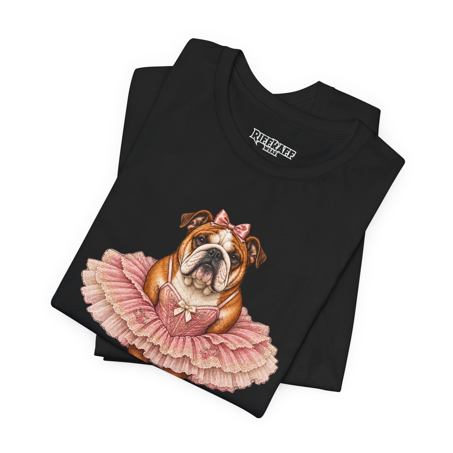 Bulldog Ballerina T-Shirt 'Torta' Cute Dog Graphic Tee